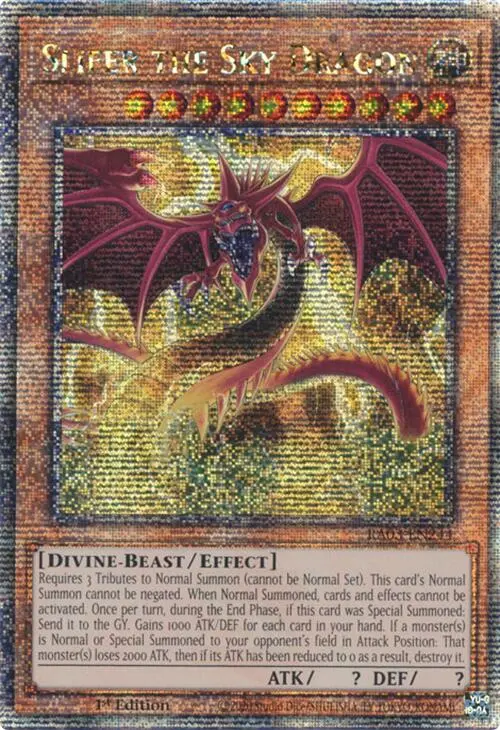 Slifer The Sky Dragon (Quarter Century Secret Rare) [Ra03-En244] Quarter Century Secret Rare 1