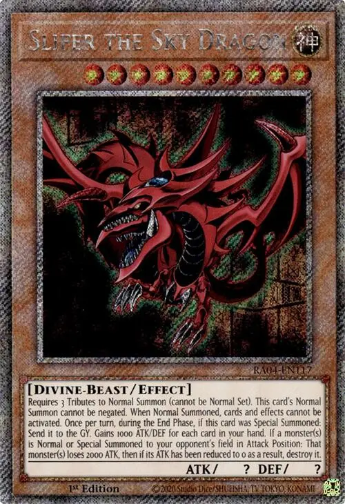Slifer The Sky Dragon [Ra04-En117] Platinum Secret Rare 1