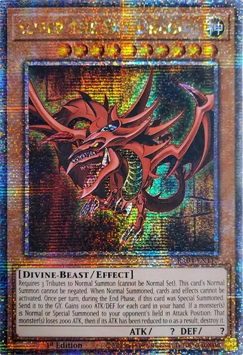 Slifer The Sky Dragon [Ra04-En117] Quarter Century Secret Rare 1