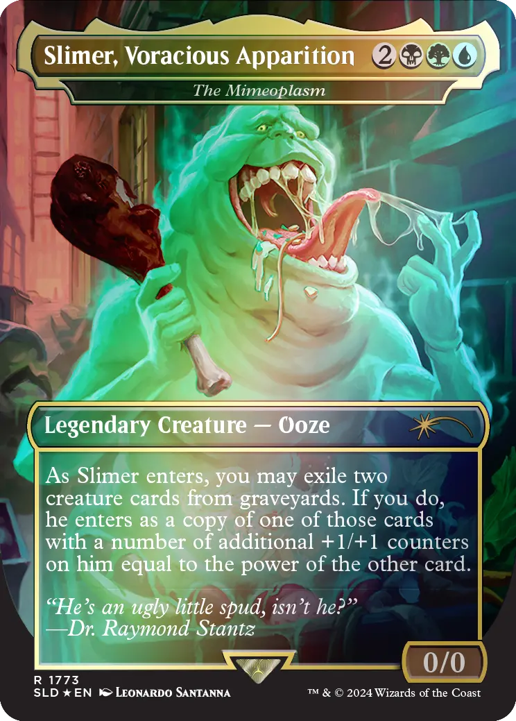 Slimer, Voracious Apparition - The Mimeoplasm (Rainbow Foil) [Secret Lair Drop Series] 1