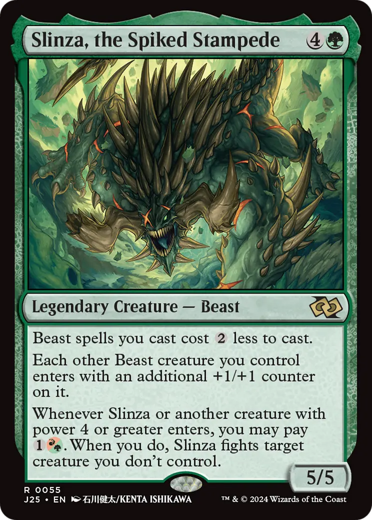 Slinza, The Spiked Stampede (Anime) [Foundations Jumpstart] 1