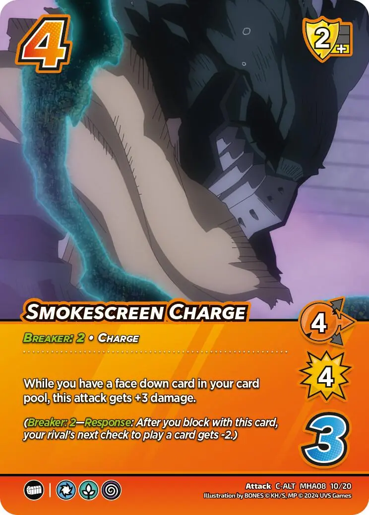 Smokescreen Charge (Alternate Art) [Challenger Series: My Hero Academia - Dark Hero Arc] 1