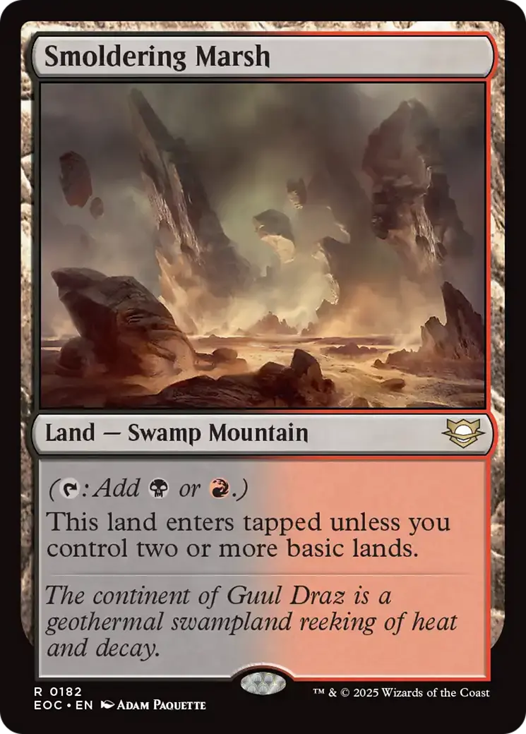 Smoldering Marsh [Edge Of Eternities Commander] 1