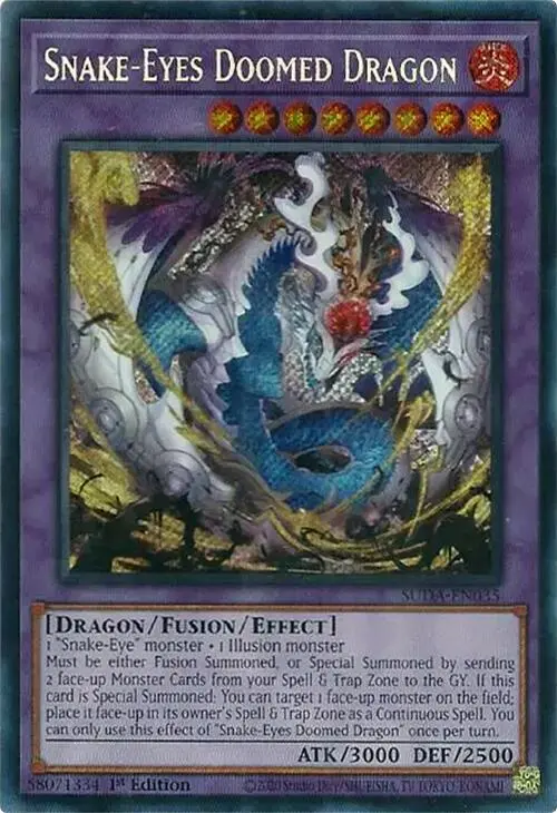 Snake-Eyes Doomed Dragon [Suda-En035] Secret Rare 1