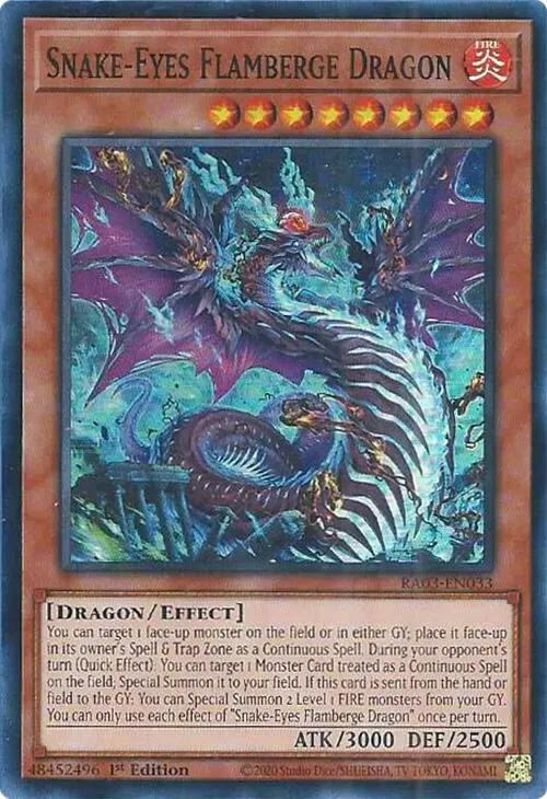 Snake-Eyes Flamberge Dragon [Ra03-En033] Super Rare 1