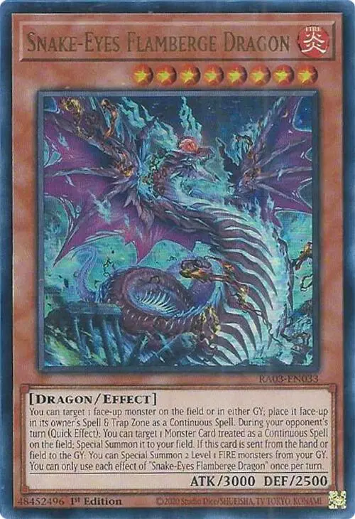 Snake-Eyes Flamberge Dragon (Ur) [Ra03-En033] Ultra Rare 1