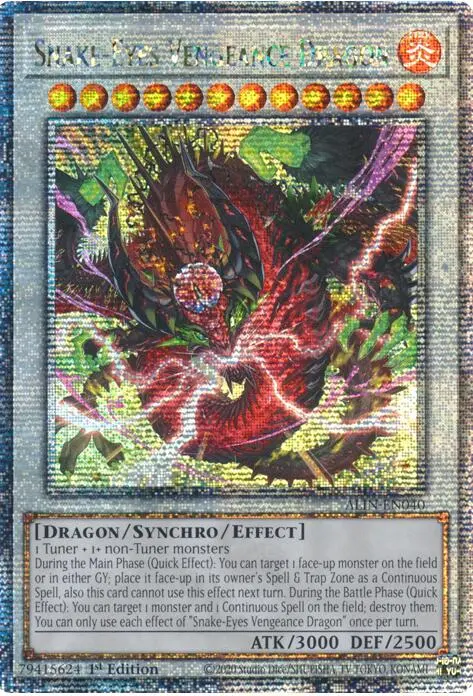 Snake-Eyes Vengeance Dragon [Alin-En040] Quarter Century Secret Rare 1