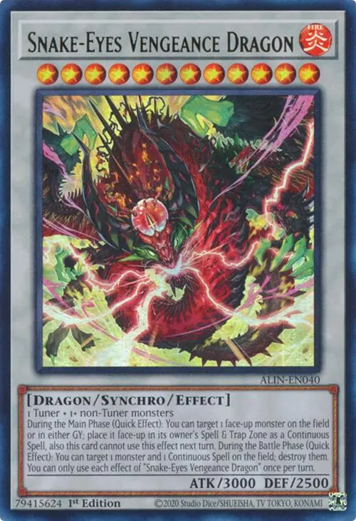 Snake-Eyes Vengeance Dragon [Alin-En040] Ultra Rare 1