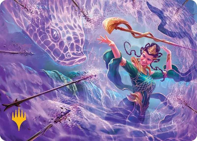 Snakeskin Veil Art Card (19/54) (Gold-Stamped Signature) [Tarkir: Dragonstorm Art Series] 1