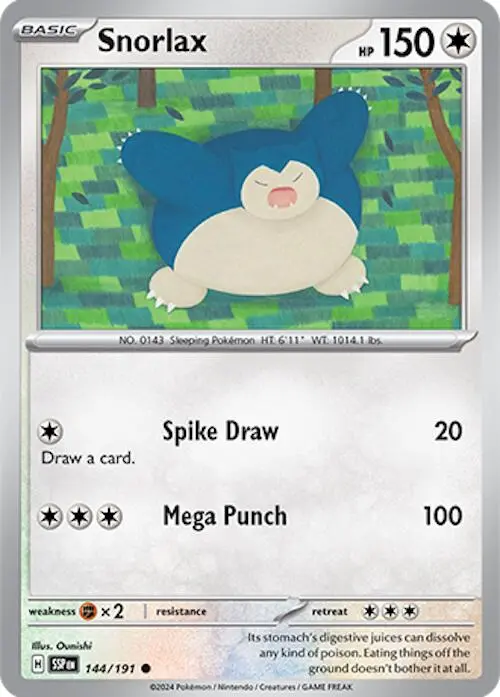 Snorlax (144/191) [Scarlet & Violet: Surging Sparks] 1