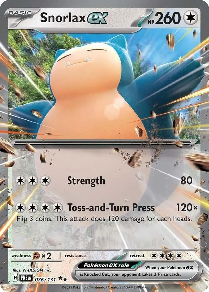 Snorlax Ex (076/131) [Scarlet & Violet: Prismatic Evolutions] 1