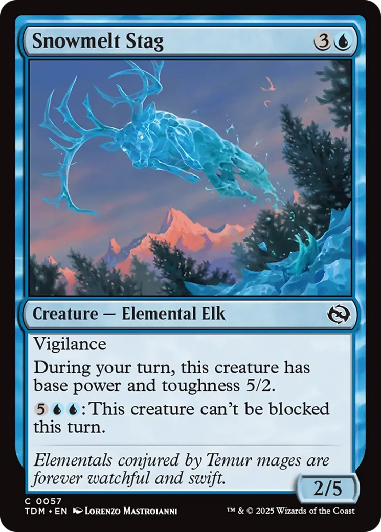 Snowmelt Stag [Tarkir: Dragonstorm] 1