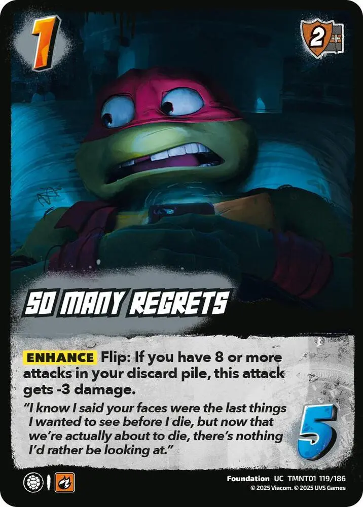 So Many Regrets - Teenage Mutant Ninja Turtles (Tmnt) 1