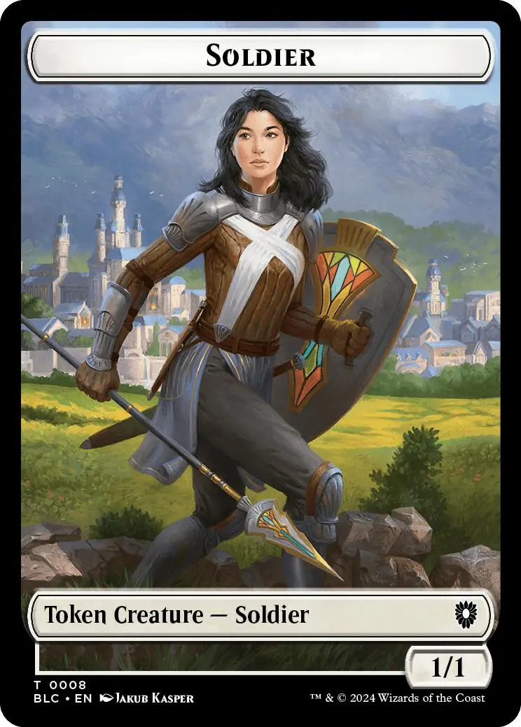 Soldier // Citizen Double-Sided Token [Bloomburrow Commander Tokens] 1