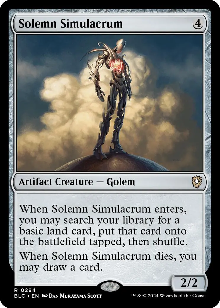 Solemn Simulacrum [Bloomburrow Commander] 1