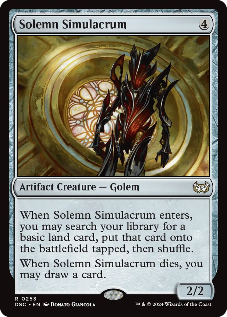 Solemn Simulacrum [Duskmourn: House Of Horror Commander] 1