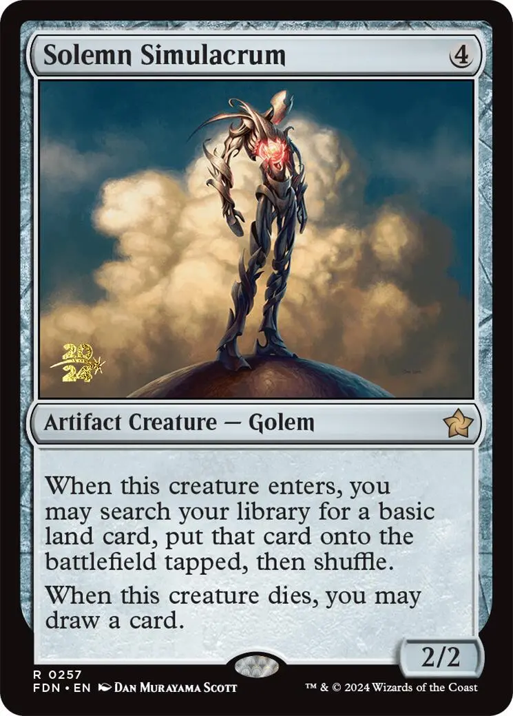 Solemn Simulacrum [Foundations Prerelease Promos] 1