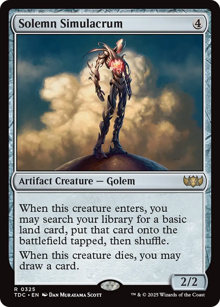 Solemn Simulacrum [Tarkir: Dragonstorm Commander] 1