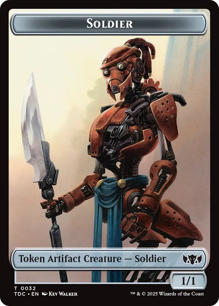 Solider (0032) // Copy Double-Sided Token [Tarkir: Dragonstorm Commander Tokens] 1