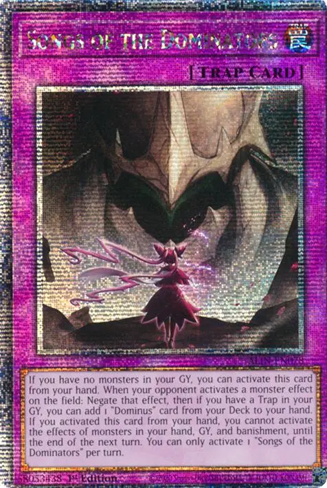 Songs Of The Dominators [Alin-En078] Quarter Century Secret Rare 1