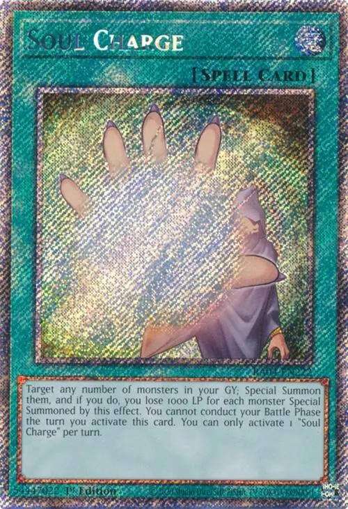 Soul Charge [Ra04-En222] Platinum Secret Rare 1