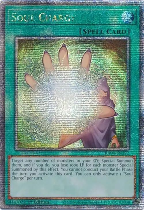 Soul Charge [Ra04-En222] Quarter Century Secret Rare 1