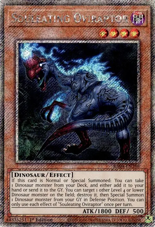 Souleating Oviraptor [Ra04-En288] Platinum Secret Rare 1