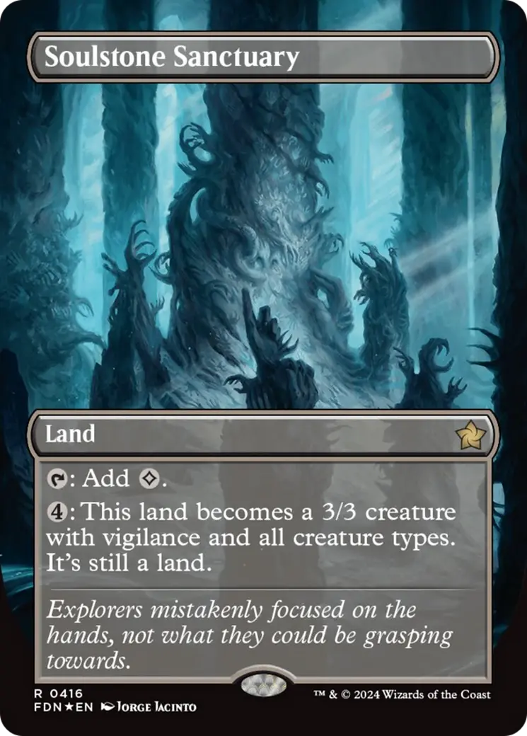Soulstone Sanctuary (Borderless) (Mana Foil) [Foundations] 1