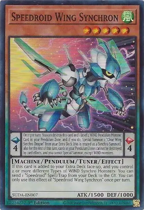Speedroid Wing Synchron [Suda-En007] Super Rare 1