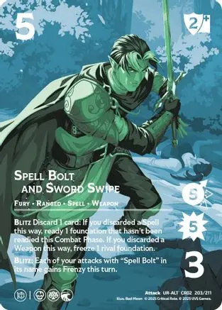 Spell Bolt And Sword Swipe (Alternate Art) 1