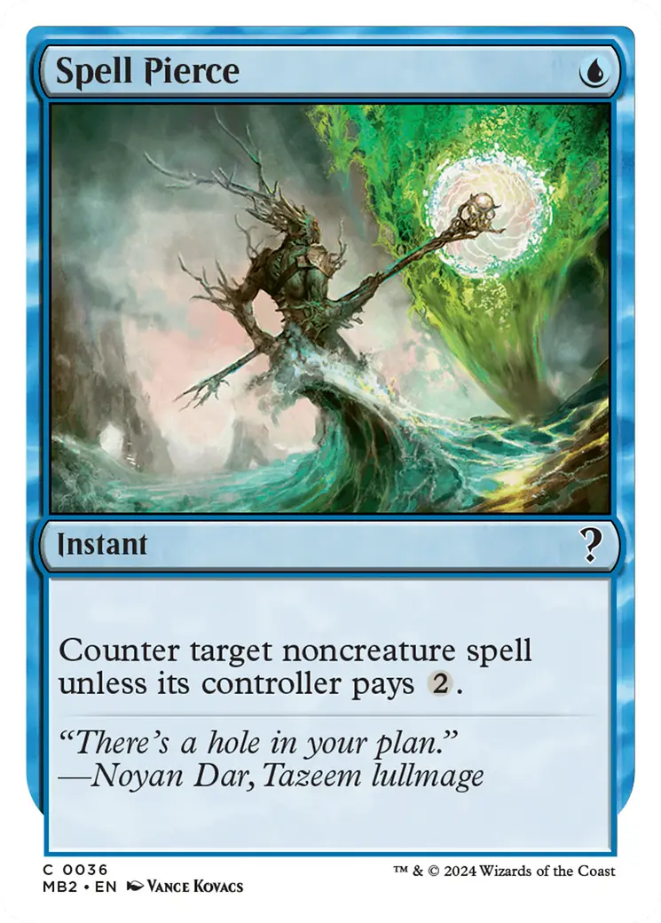Spell Pierce (White Border) [Mystery Booster 2] 1