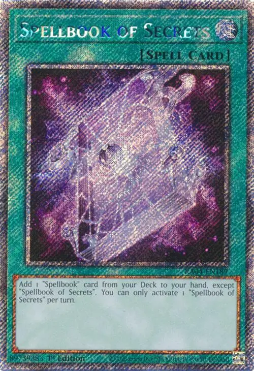 Spellbook Of Secrets [Ra04-En189] Platinum Secret Rare 1