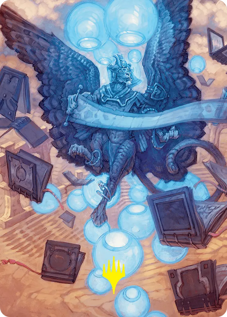Sphinx Of Forgotten Lore Art Card (33/54) (Gold-Stamped Signature) [Foundations Art Series] 1