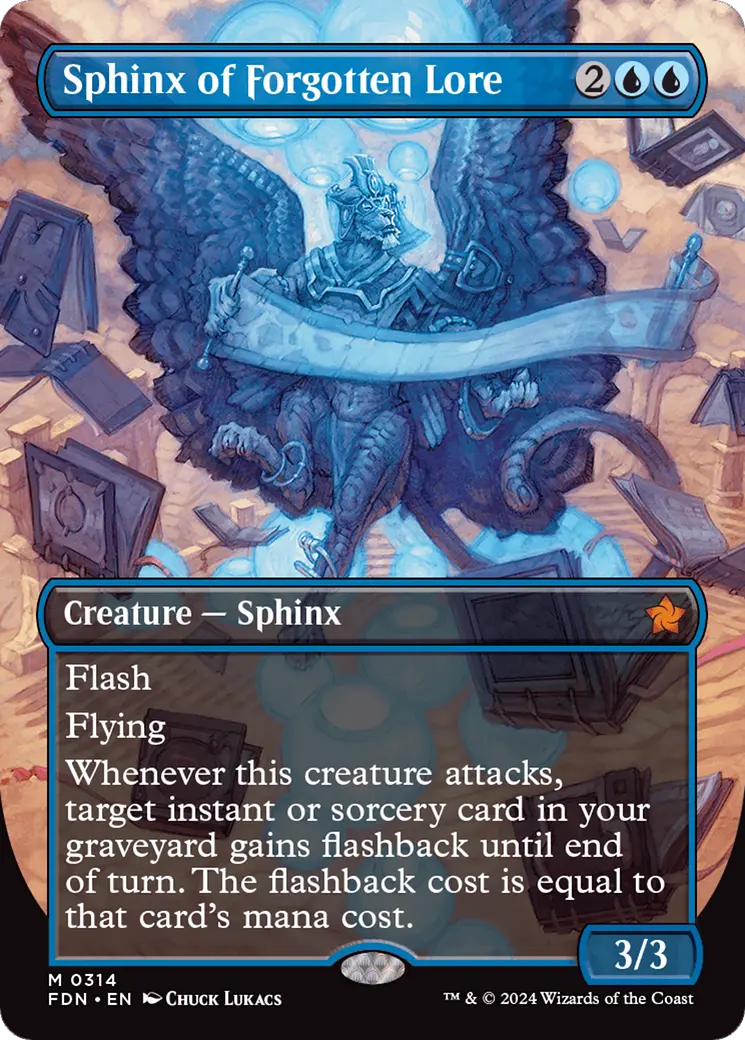 Sphinx Of Forgotten Lore (Borderless) [Foundations] 1
