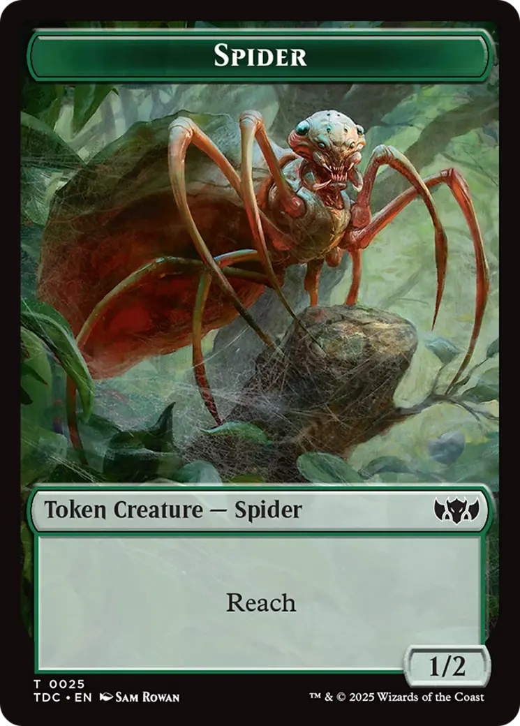 Spider // Bird Double-Sided Token [Tarkir: Dragonstorm Commander Tokens] 1