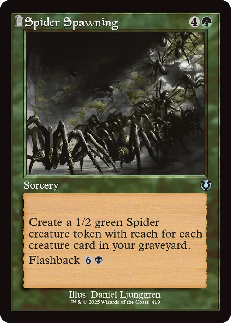 Spider Spawning (Retro Frame) [Innistrad Remastered] 1
