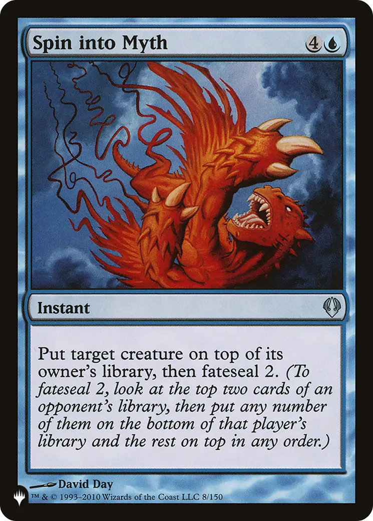 Spin Into Myth [The List] 1
