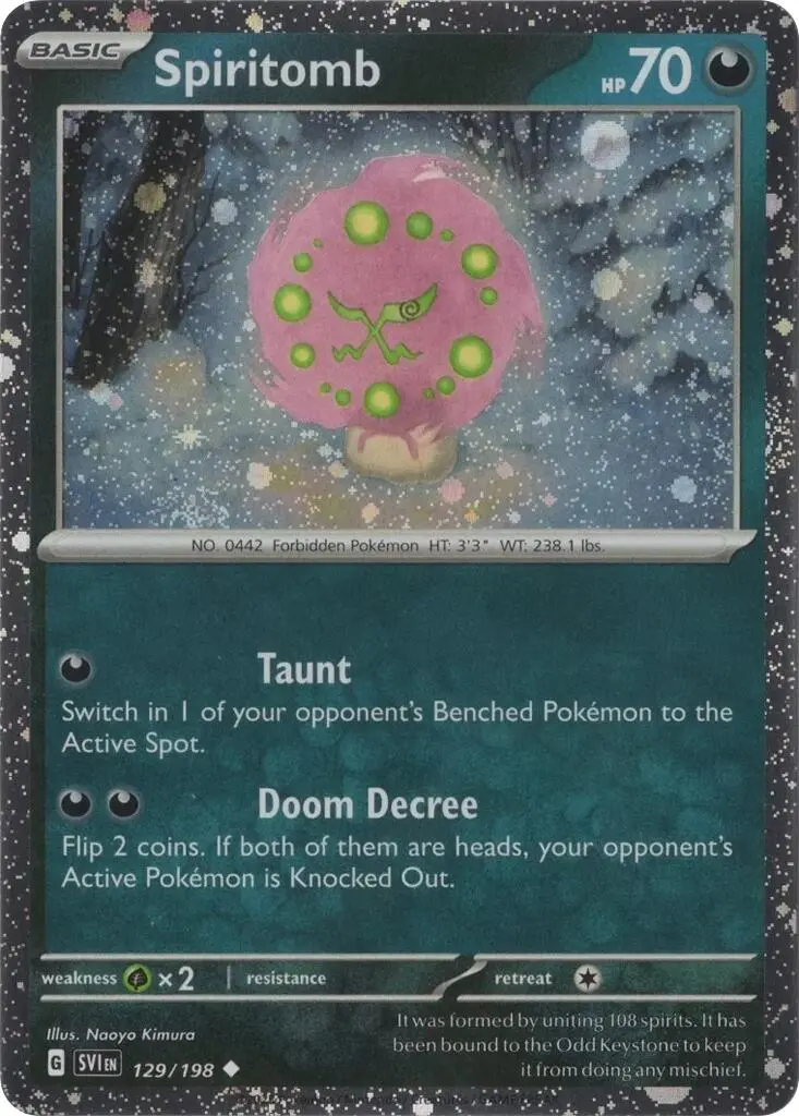 Spiritomb (129/198) (Cosmo Holo) [Scarlet & Violet: Black Star Promos] 1