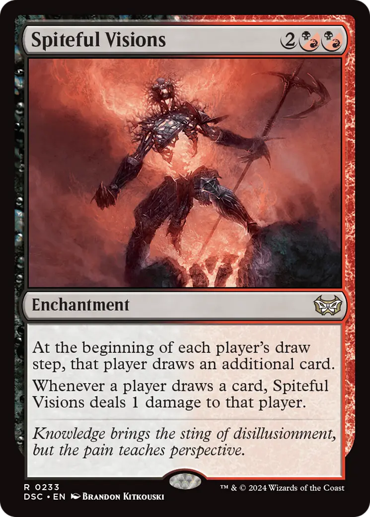 Spiteful Visions [Duskmourn: House Of Horror Commander] 1