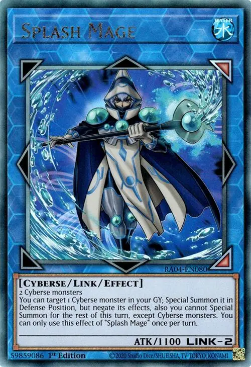 Splash Mage [Ra04-En080] Prismatic Ultimate Rare 1