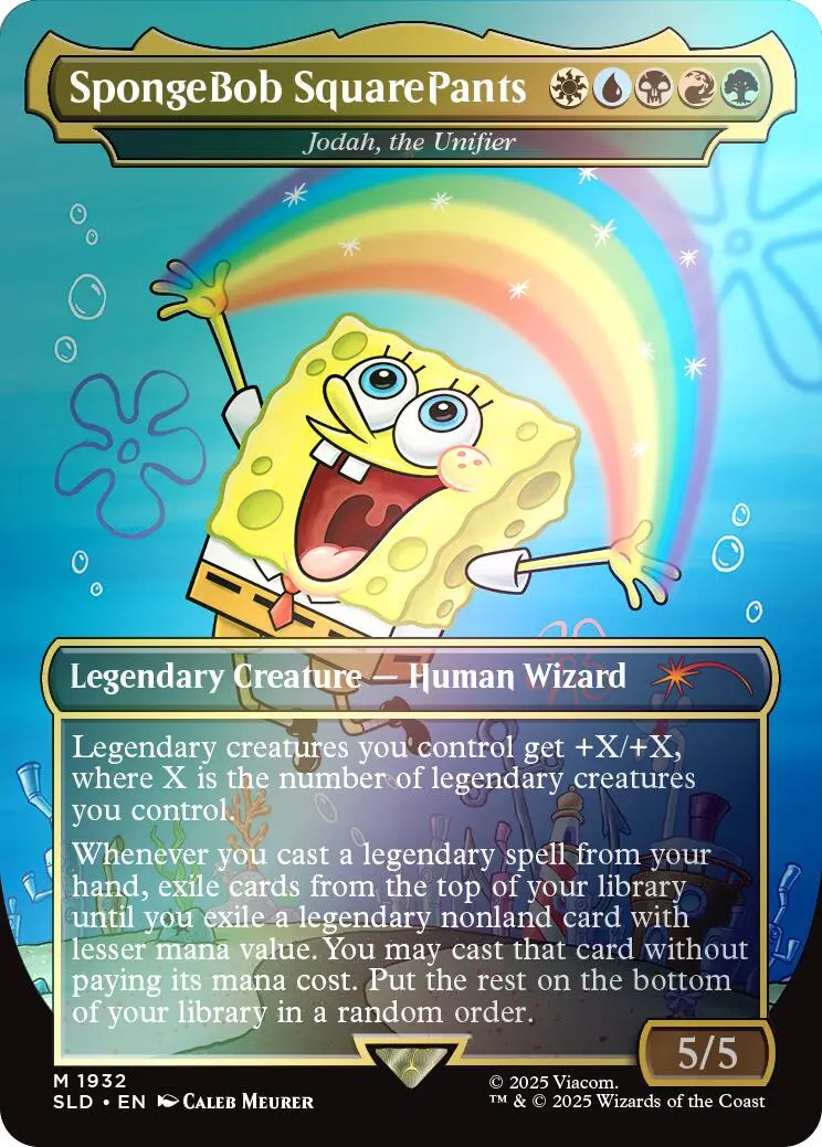 Spongebob Squarepants - Jodah, The Unifier (Rainbow Foil) [Secret Lair Drop Series] 1