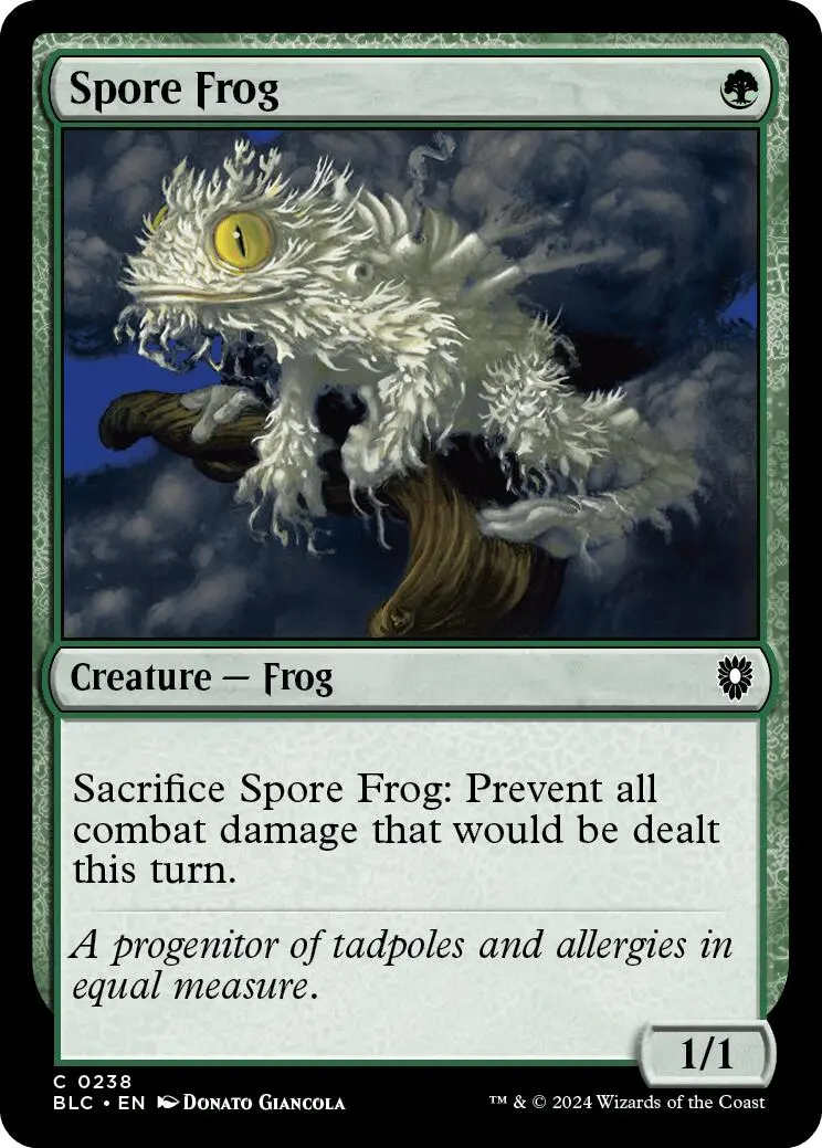 Spore Frog [Bloomburrow Commander] 1