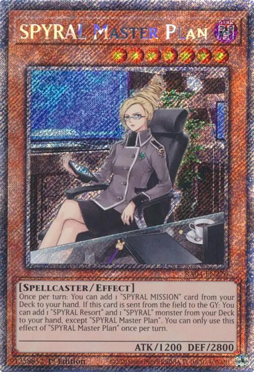 Spyral Master Plan [Ra04-En276] Platinum Secret Rare 1