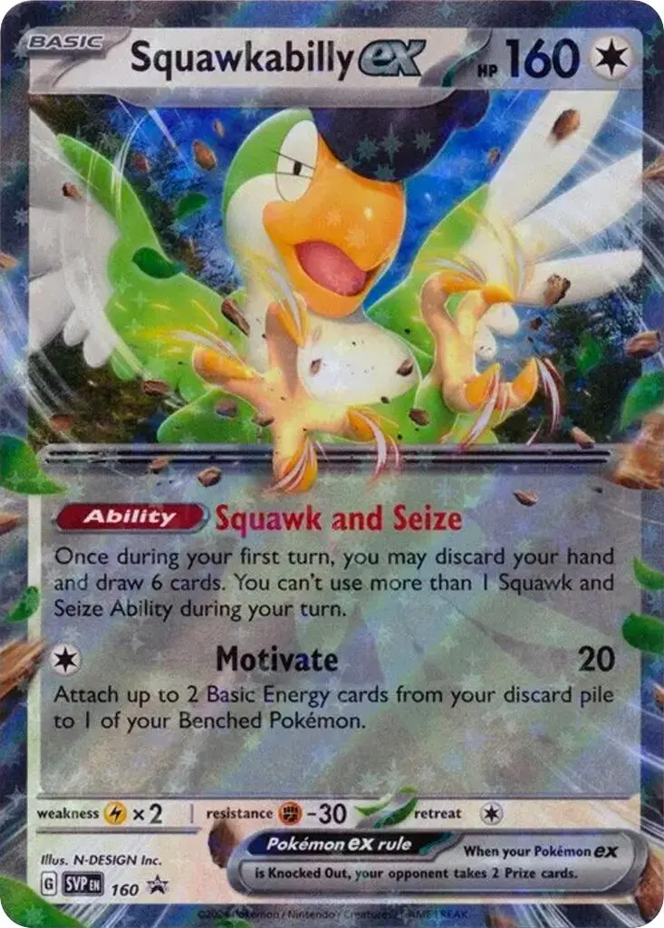 Squawkabilly Ex (Svp160) [Scarlet & Violet: Black Star Promos] 1