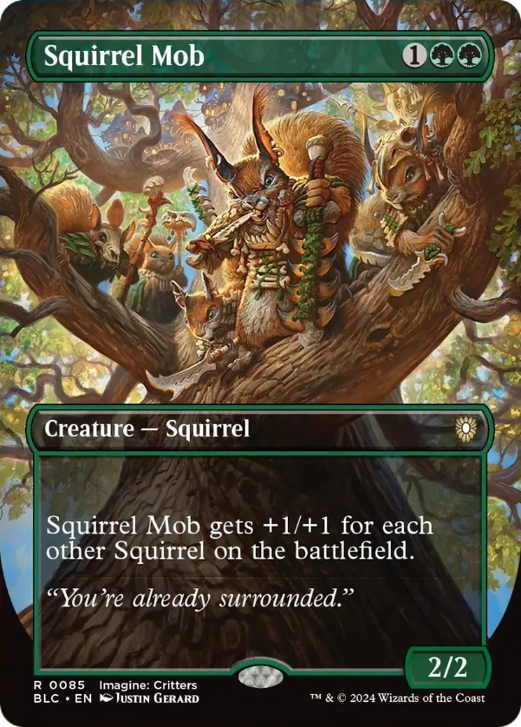 Squirrel Mob (Borderless) [Bloomburrow Commander] 1