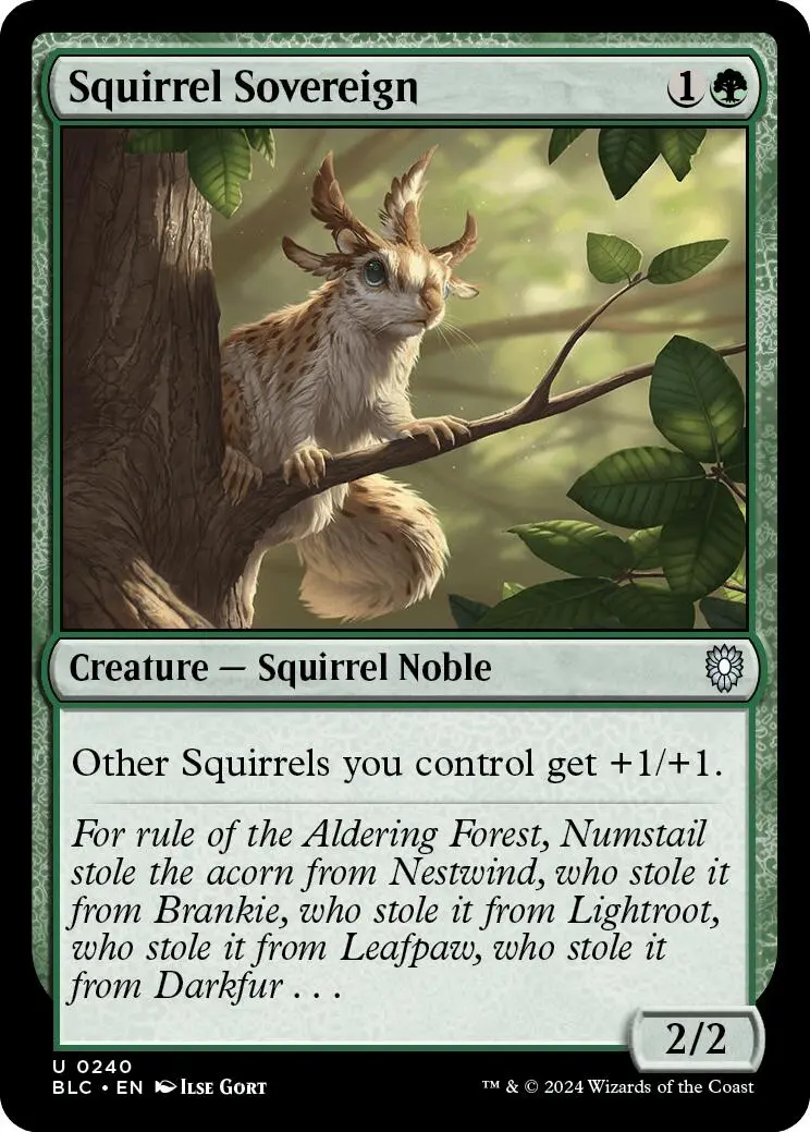 Squirrel Sovereign [Bloomburrow Commander] 1