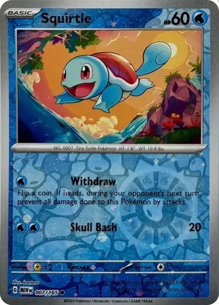 Squirtle (007/165) (Cosmos Holo) (Costco Exclusive) [Scarlet & Violet 151] 1