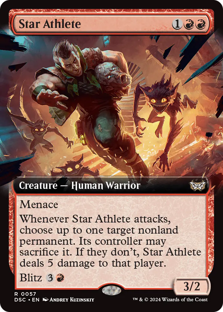Star Athlete (Extended Art) [Duskmourn: House Of Horror Commander] 1