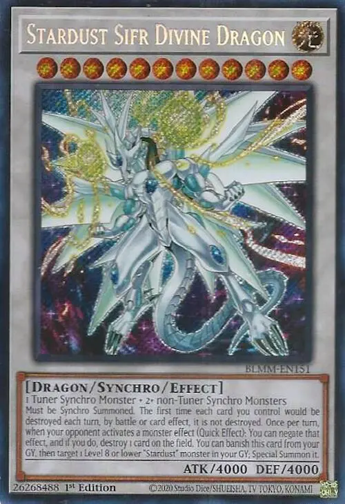 Stardust Sifr Divine Dragon [Blmm-En151] Secret Rare 1