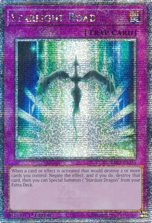 Starlight Road (Quarter Century Secret Rare) [Ra03-En235] Quarter Century Secret Rare 1
